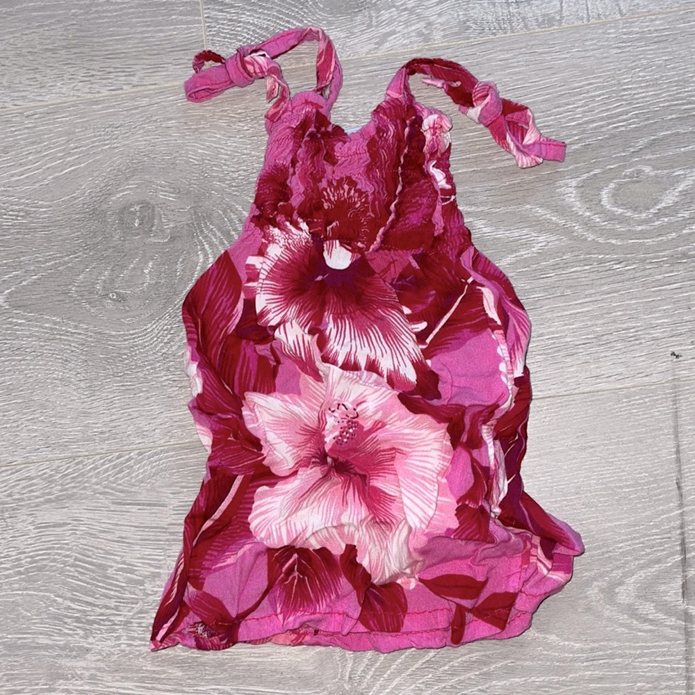 Floral Hawaiian dress (XXS/0-3m)